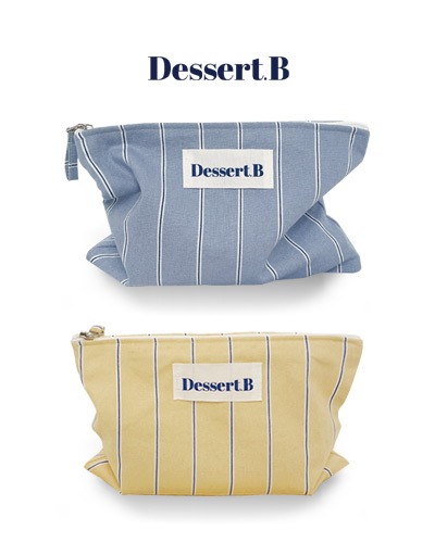 [Dessert.B] handmade stripe pouch
